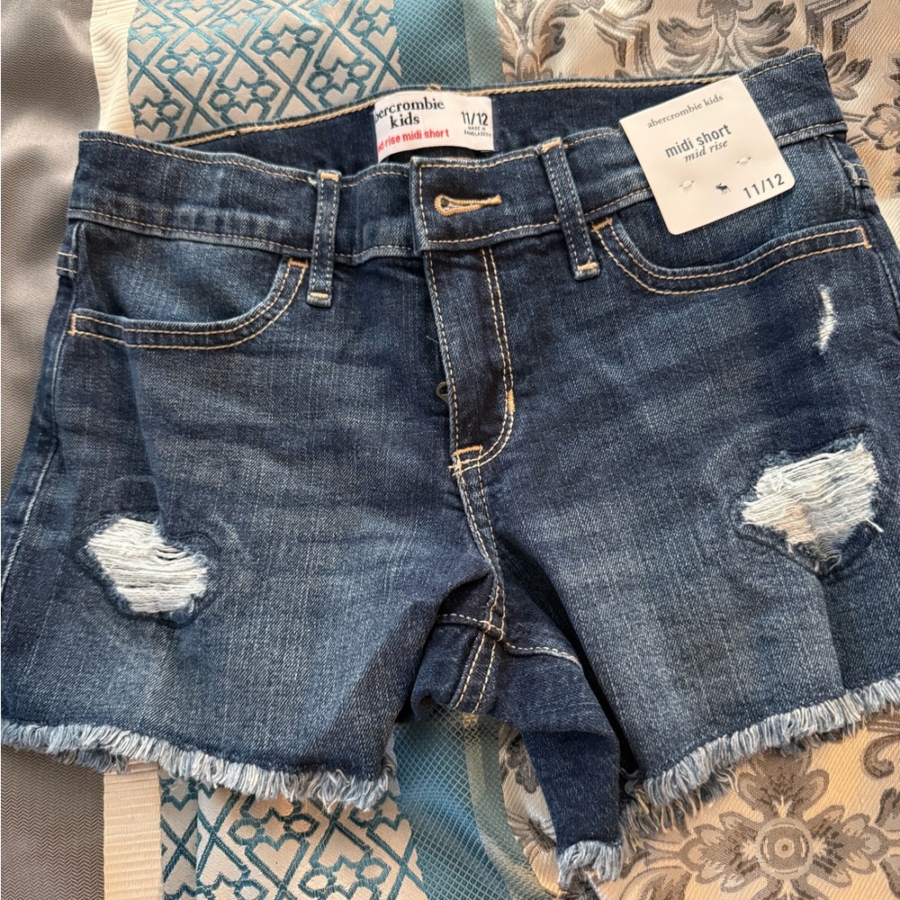 Abercrombie Kids Blue Denim Shorts